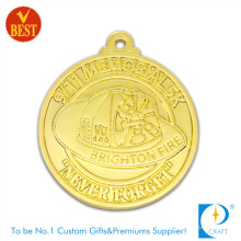 Подгонянный сплав цинка Штемпелюя давление 2Д сувенирные Медали с золотым напылением